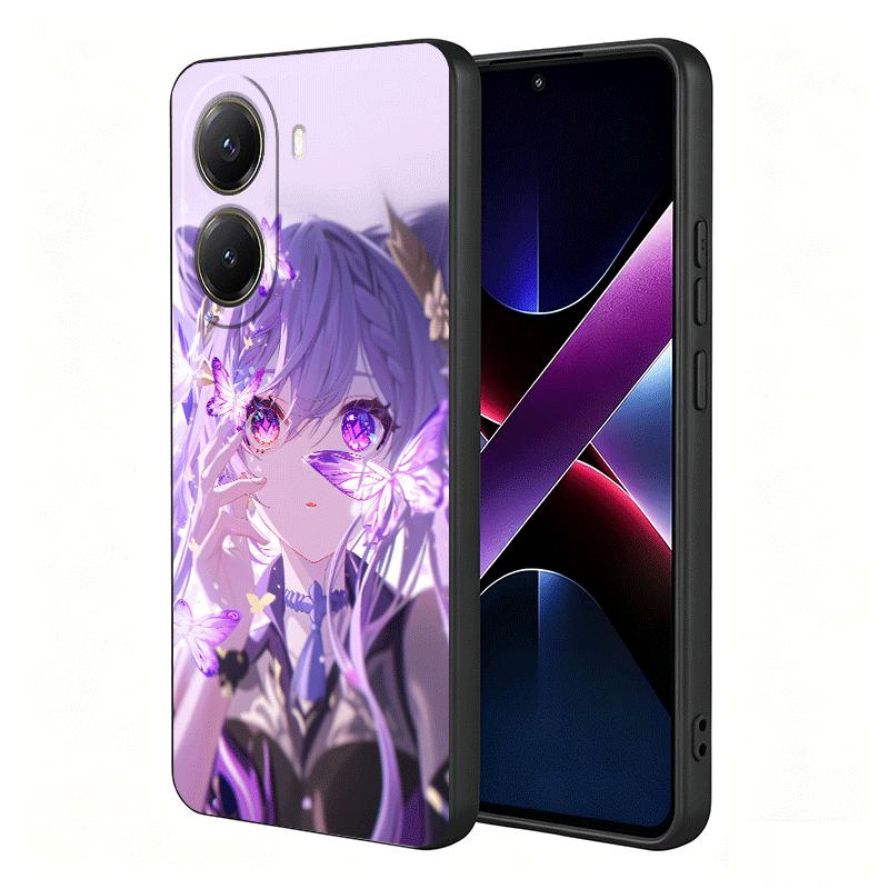 Genshin Impact Keqing Soft Phone Case for Xiaomi Poco X5 X6 X7 X8 Pro Max X3 F7 F8 Ultra M8 M7 M6 M5 Redmi 15 15C 14C 13C 12C X4