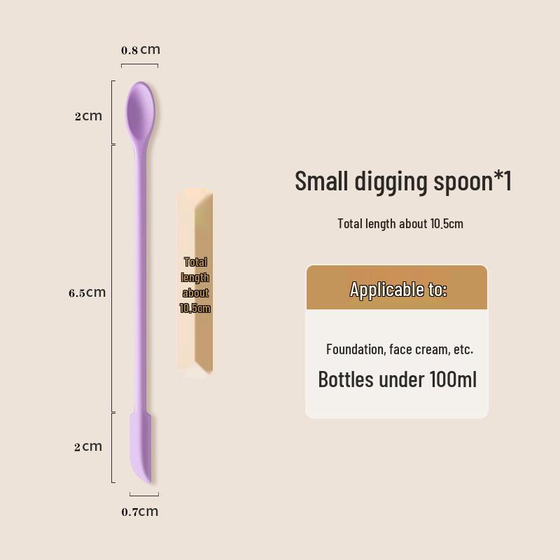 Doppelkopf-Silikonspatel & Mini-Cremeflaschenschaber