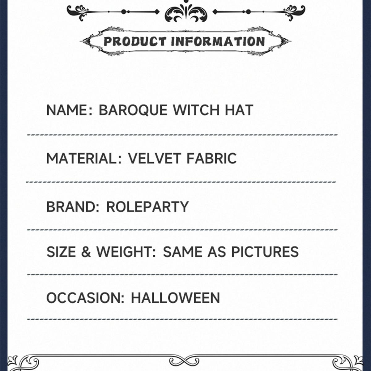 Новая шляпа ведьмы в стиле барокко на Хэллоуин — фото 11