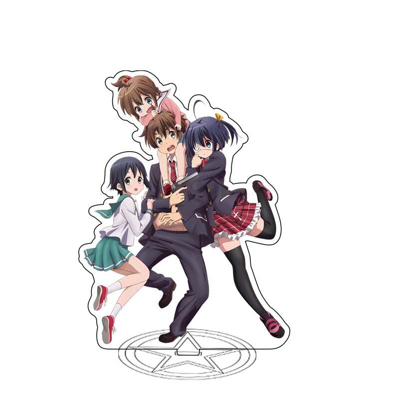 15cm Anime Take On Me Takanashi Rikka Acrylic Stand Action Figure Toy Figures Desktop Home Decoration