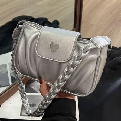 Folded Underarm Bag Women's High-end Versatile Cloud Bag New Women's Bag Woven Portable Shoulder Bag Messenger Bag