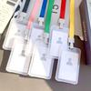 5/10Pcs Work ID Universal Protective Case Waterproof Card Cover Unisex Transparent Clear Card Holder