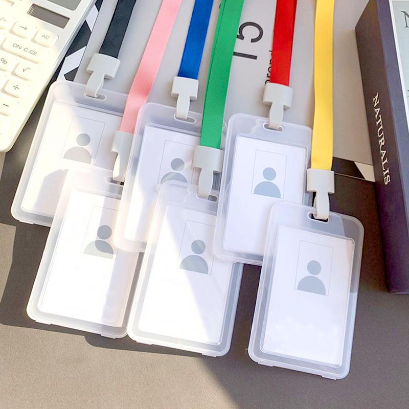 5/10Pcs Work ID Universal Protective Case Waterproof Card Cover Unisex Transparent Clear Card Holder