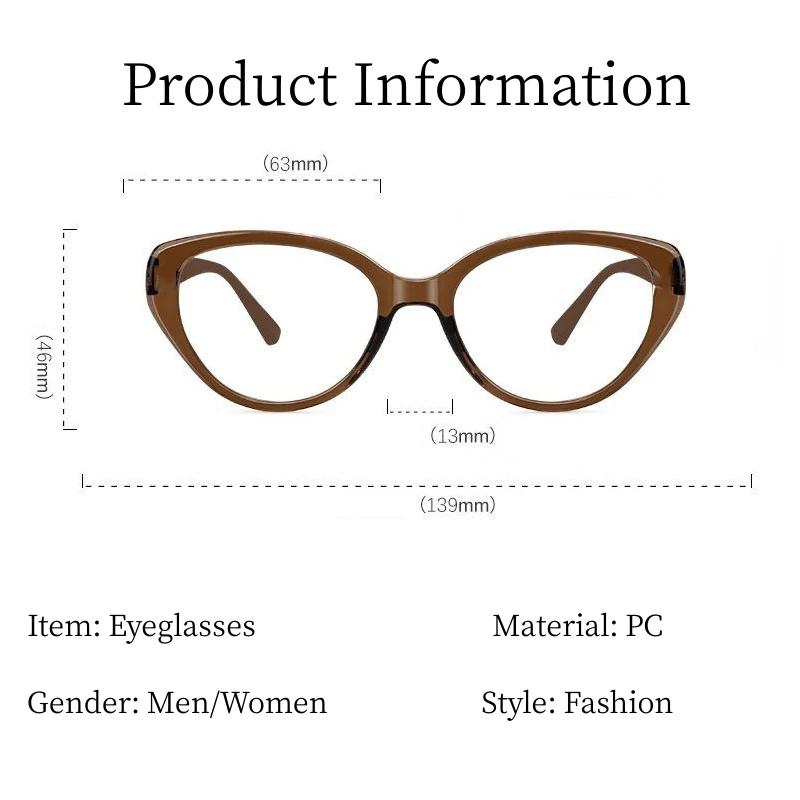 Finished Cat Eye Frame Myopia Glasses for Women Fashion Trendy Prescription Near Sight Eyeglasses Optical Minus Eyewear To -4.0