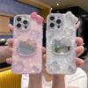 Applicable Apple 17Promax Bow Mirror Kt Cat Iphone16 Rhinestone Luxury 15Plus Creative All-Inclusive