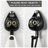 Winking Cat Wall Hooks Adhesive Waterproof Coat Hangers No Drill Required For Living Room Bedroom Home Organization