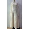 V-Neck Waist-Cinched Slim Fit Puff Sleeve Long Dress Women 2025 Street Style