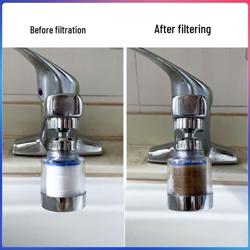 Universal Anti-Splash Kitchen & Shower Faucet Filter with Water Booster Nozzle