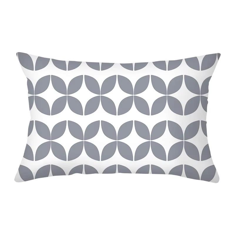 30*50 Geometric Nordic Colorful Stripe Pattern Printing Decorative Living Room Home Furnishing Polyester Rectangular Pillowcase