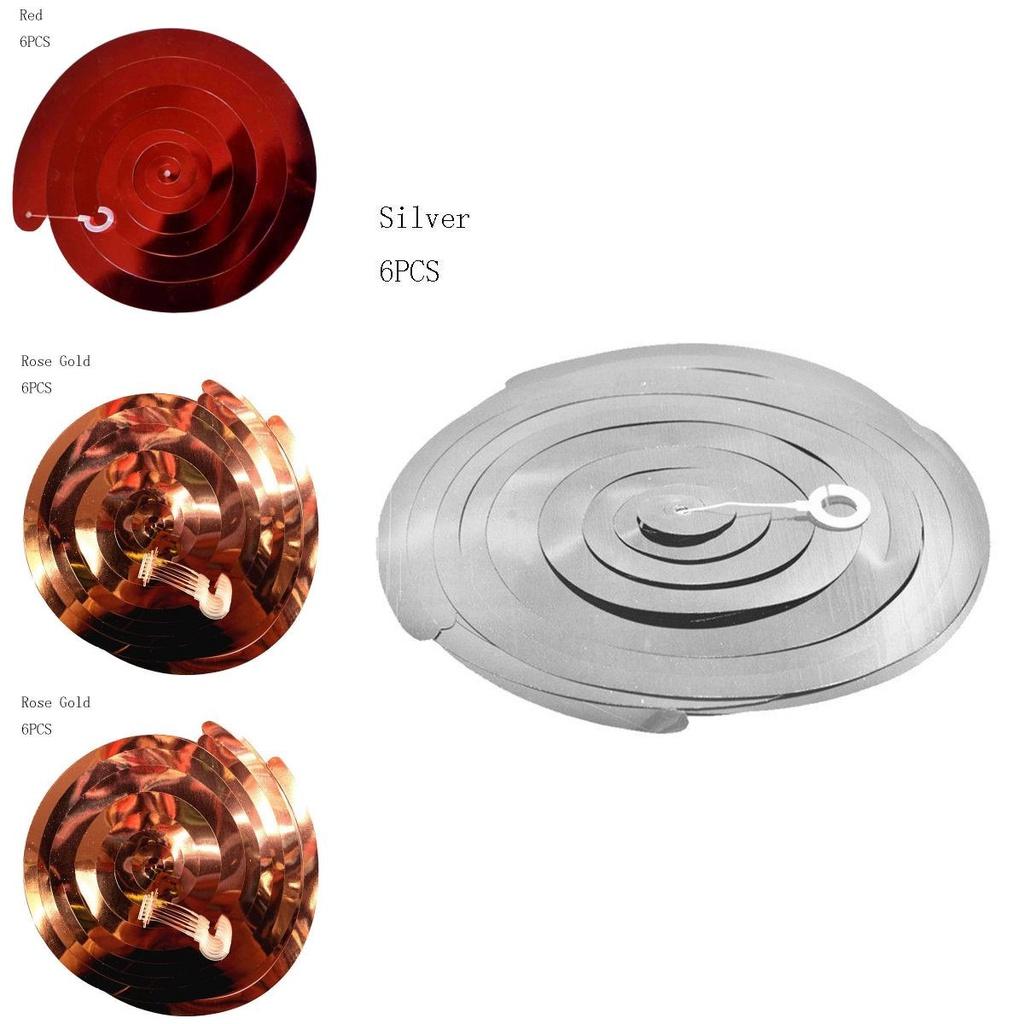 Colorful 6pcs Multicolor Hanging Spiral Swirls Perfect For Birthday And Wedding Party Decor