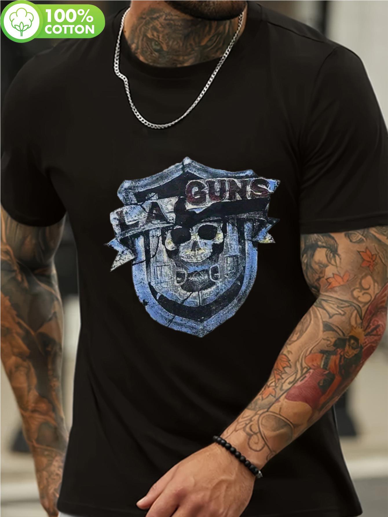 

LA GUNS Band 1980 World Tour Vintage T-Shirt - Official Merchandise (S-5XL) Men s & Unisex Fit XXXL