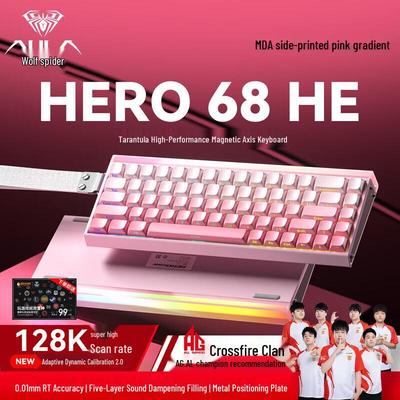 Teclado Mecánico para Gaming AULA HERO 68HE con Interruptor Magnético