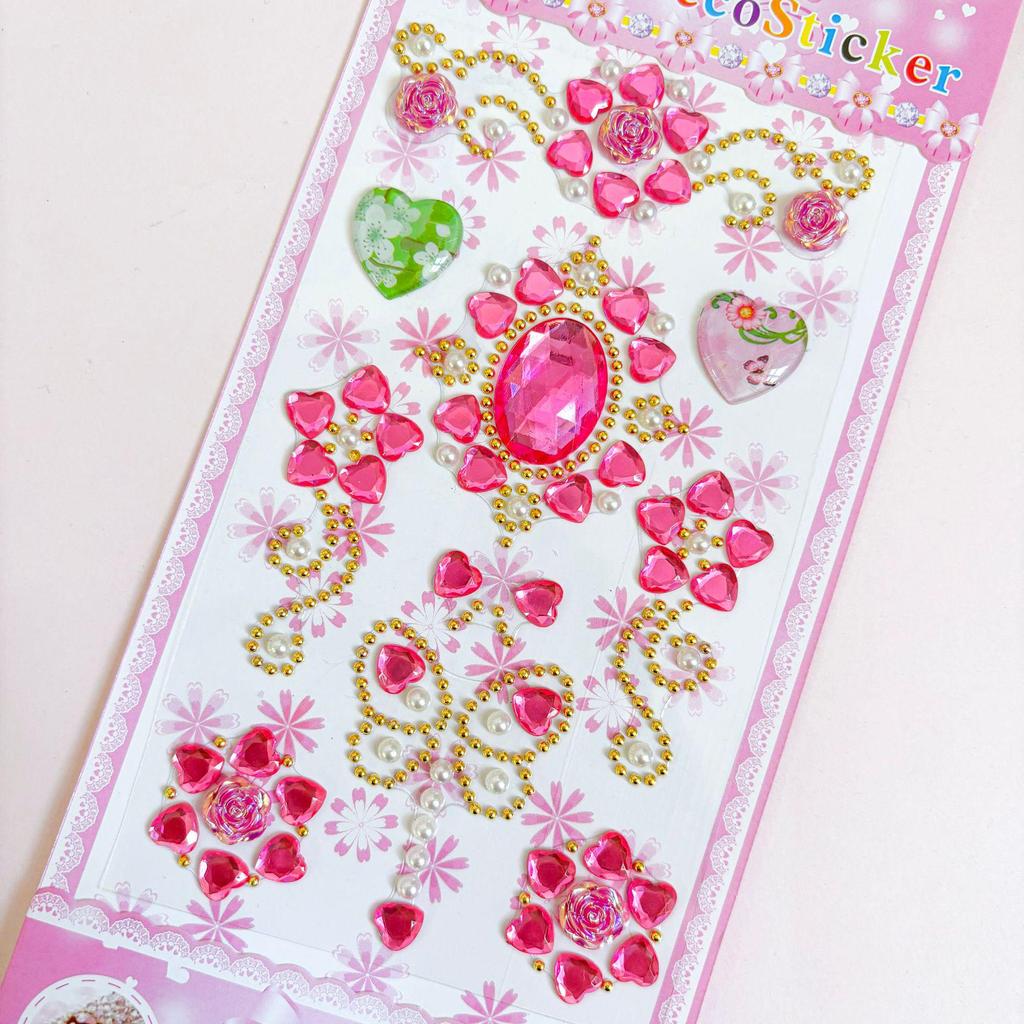 Fairy Wand Gemstone Stickers: 3D Diamond Decor for Phones, Frames, Jewelry Boxes, and Cups