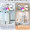 Ceiling Fan Lights RGB APP Remote Control Dimming Smart Light E27 Socket Timed for Living Room Kitchen Bedroom LED Lighting