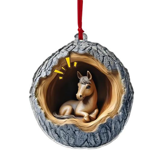 

Рождественское украшение Дупло совы Белый медведь Кот Дизайн Акриловая подвеска 2D Пластиковое подвесное украшение Праздничное украшение для вечеринки E