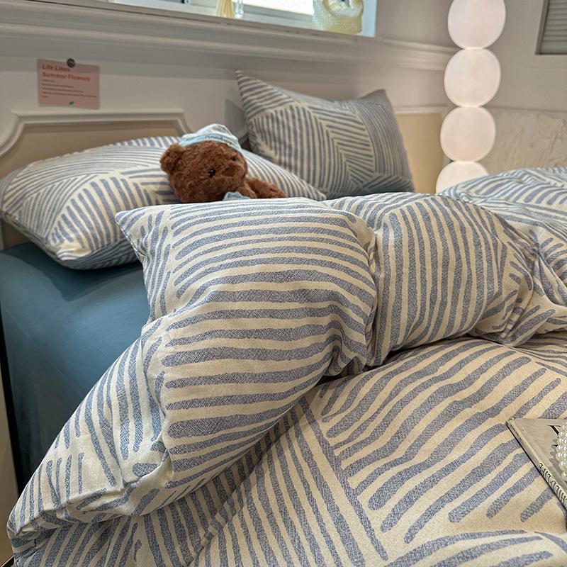 Class A Maternal And Infant Grade Light Luxury Autumn Spring And Autumn Pure Cotton Ground Bed, Thickened Cotton Quilt Cover Dormitory
