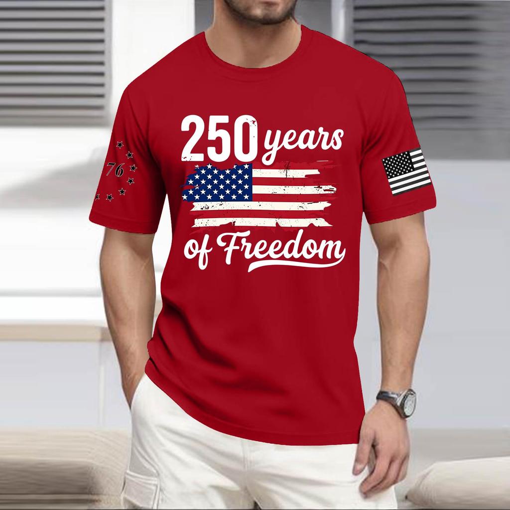 Men's Casual Round Neck Lightweight Short-Sleeve Top