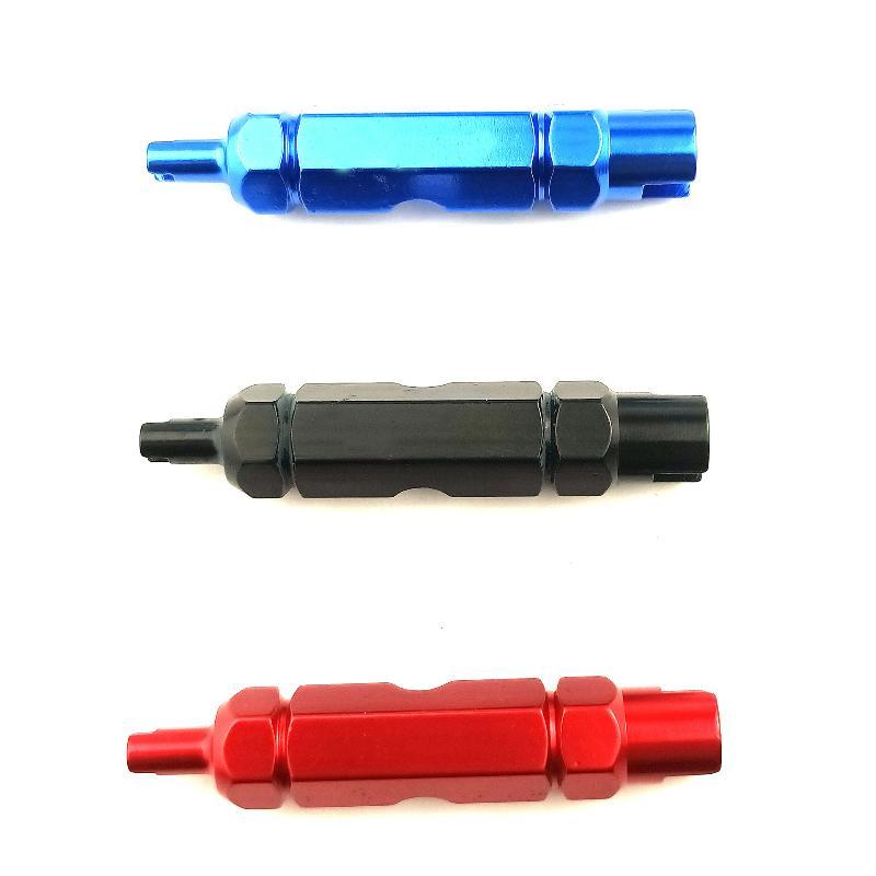 Portable 3-in-1 Bike Valve Core Remover 1Pcs Multifunctional Wrench Spanner Tool for Cross-country Cycling Trip Tire Repair