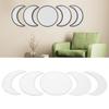 Wall Mirror Acrylic Moon Cycle Change Mirrors Set for Home Bedroom Decoration OrnamentBlack