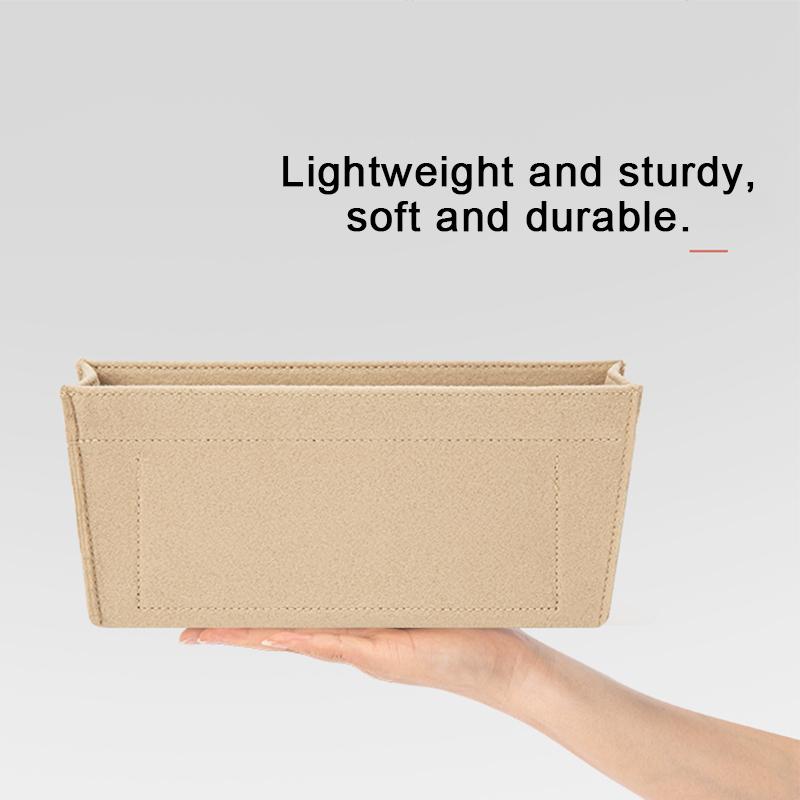 EverToner Felt Insert Bag Fits For LYN Varenna M Cosmetic Bags Handbag Liner Bag Support Travel Portable Insert Purse Organizer