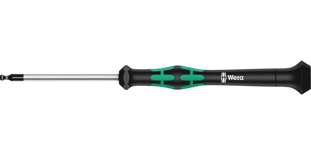 WERA Precision Ball Hexagon 60mm 118092 Driver, 2.0mm Tip, Shaft,