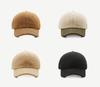 Versatile solid color Korean teddy wool lamb wool baseball cap children winter casual warm cap trendy man