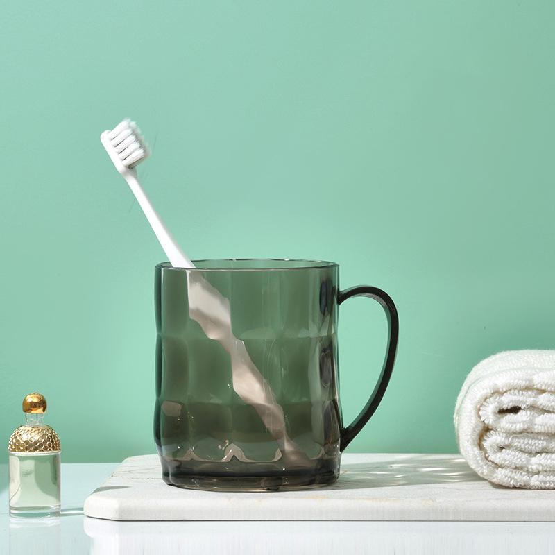 

500ML Unbreakable 3 Colors Acrylic Milk Coffee Beer Mugs Food Grade Travel Home Brush Cup Bathroom Plastic Drinks Cups Water Mug 401-500ml