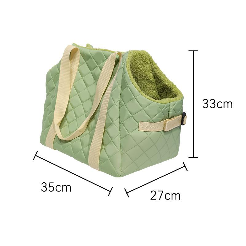 

Christmas Cat Bag Out Portable Cat Out Dog Bag Car Winter Warmth Anti-stress House Pet Backpack