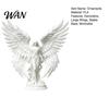 Office Desk Angel Statue 3D Printed Figurine with Large Wings, White Matte Statue, Decoration Aesthetic Minimalist Sculpture for Home Desktop