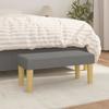 346625 vidaXL Bench Dark Grey 70x30x30 Cm Fabric