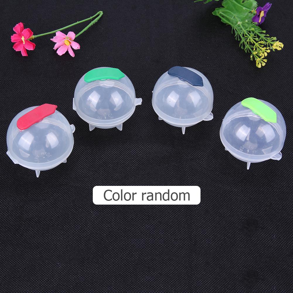 4pcs Ice Ball Mold Reusable Round Ice Cube Tray Kitchen Tool Random Color (L)