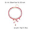 Tassel Blood Drop Necklace Red Halloween Choker Retro Halloween Collarbone Chain  Girl