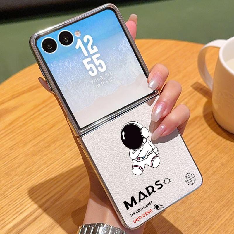 

Чехол с рисунком Мультяшный Астронавт Для Samsung Z Fold 7 6 5 Роскошный Гибридный 3-в-1 Кожаная Накладка Покрытие Складной Чехол Для Телефона Для Samsung Z Fold7 Fold6 Fold5 Samsung Z Flip7 FE/Flip6 бежевый