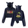 Women's Fashionable Casual Long Sleeve Hooded Printed Sweatshirt