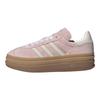 adidas Originals Gazelle Bold Klassische Bequeme Sneaker Damen Sneaker Rosa Weiß IH4209