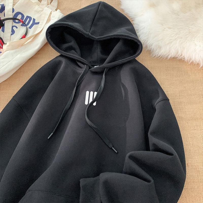 Autumn and Winter Men's Clothing Japanese Men's Casual Printing Hooded Long-sleeved Sweater Men's and Women's Trendy Brand Pullover Sports Jacket