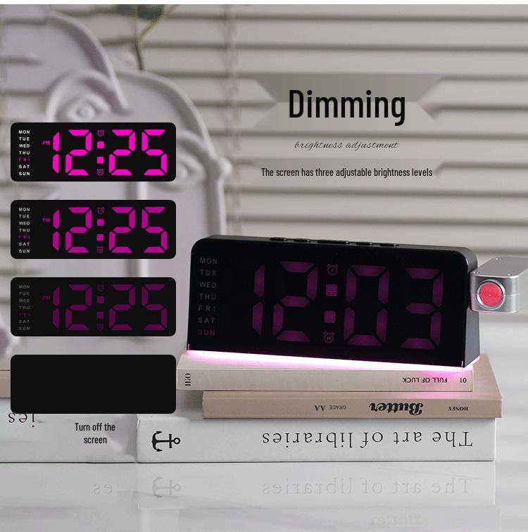Cross-Border Bestseller: GH9019 LED Ambient Projection Alarm Clock