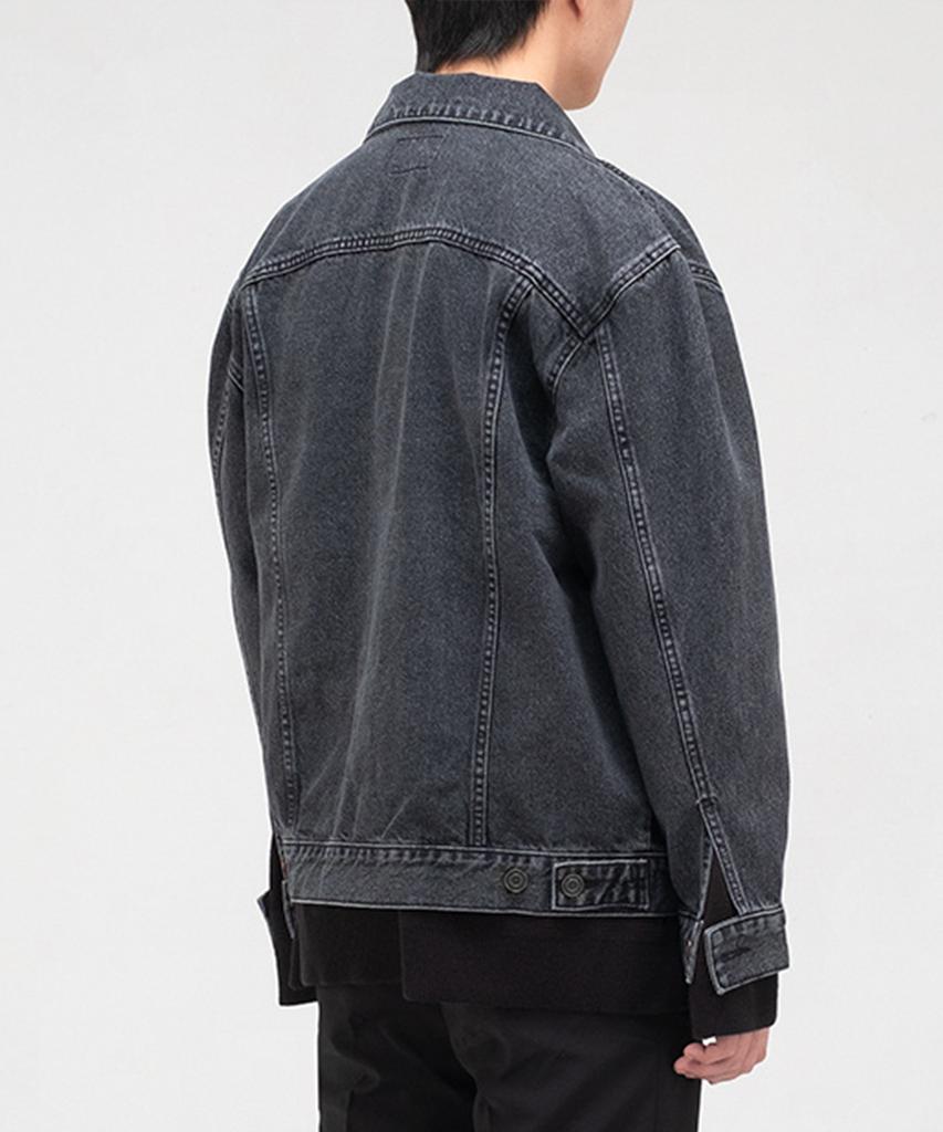 Branded 2001 Slow Worker Denim Wash Jacket [Black Indigo]