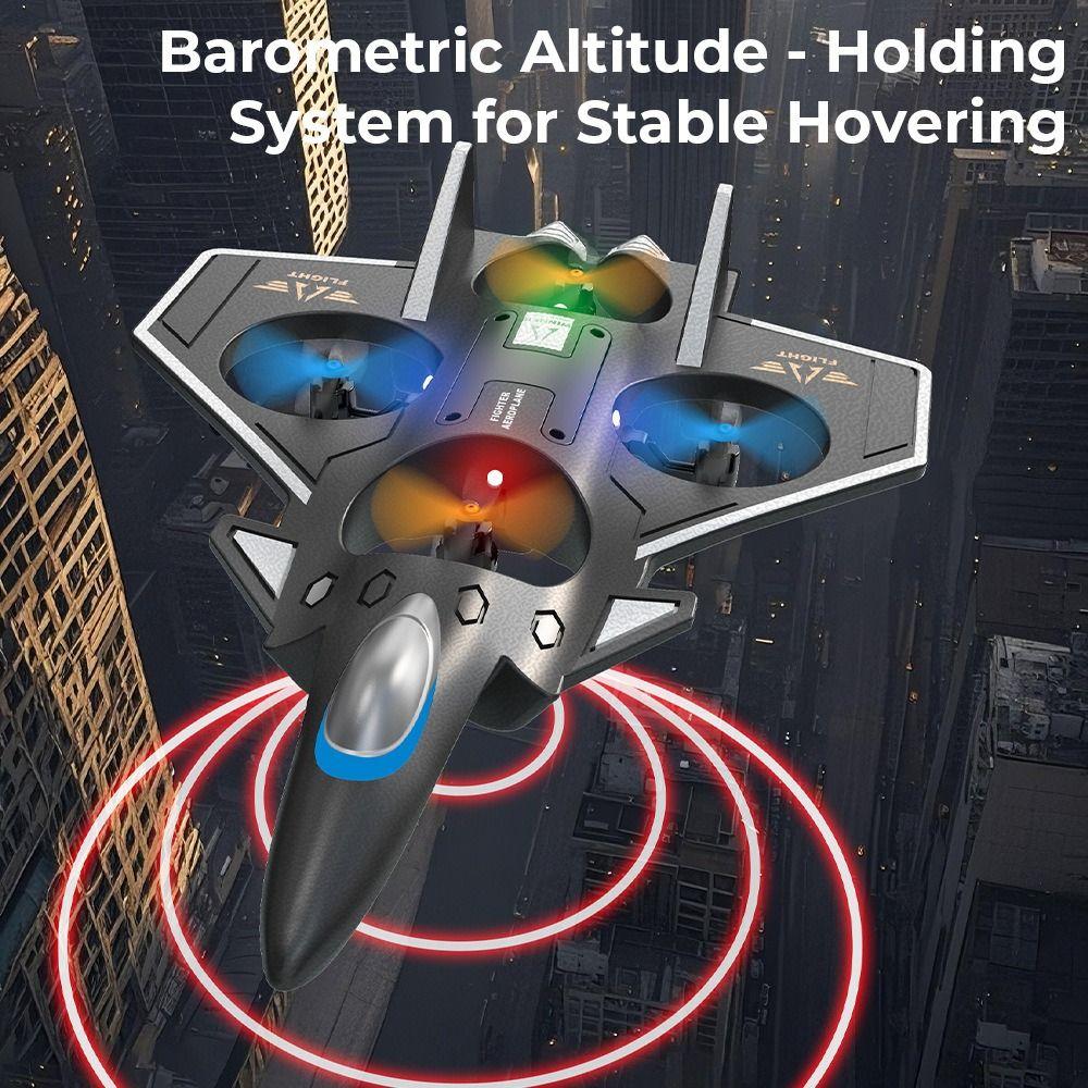 Rechargeable Glider Flying Helicopter Toy Gravity Sensing RC Hobby Jet Plane  Kids Gifts