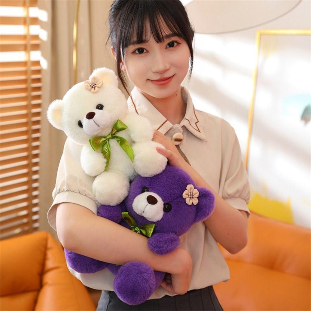 Home Decoration Lovely Bear Plush Toys Bedroom Sofa Bear Throw Pillows  Birthday Gift