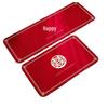 Red Crystal Velvet Non-slip Wedding Bedside Rug - Festive Bedroom Decor