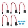 JUMZ Heavy Duty Wire Extension, Regular 5pcs Mini Tip Thin Direct Replacement Compact Professional