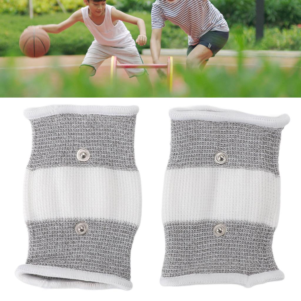 1 Pair TENS Conductive Wristband Elastic Silver Fiber Improve Circulation Electrode Wrist Wrap for Arthritis Tendonitis