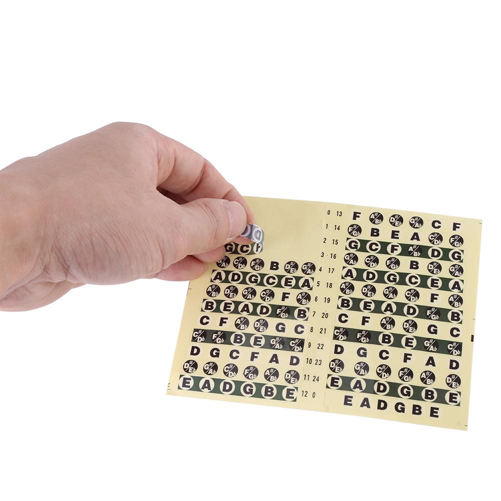 1Pcs Guitar Fretboard Note Sticker Musical Scale Label for Beginner Practice