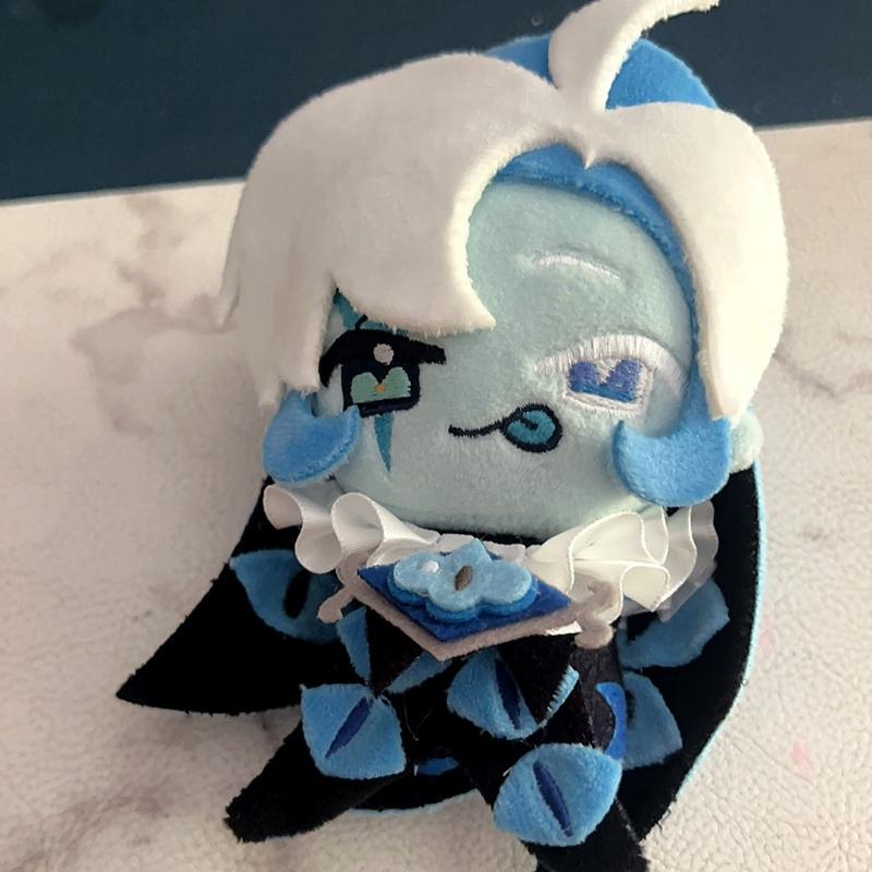 10cm Game Cookie Kingdom Shadow Milk Cookie Kawaii Cosplay Cotton Doll NuNu Body Anime Mini Soft Plushies Toy Figures Fans Gift