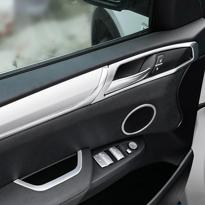 BBJS7 Accessories for BMW X3 X4 F25 F26 Car Inner Gearshift Air Conditioning CD Panel Door Armrest Cover Trim Decorative Car Stickers