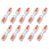 10Pcs Quick Connection Wire Terminals for 0.5-4Mm² Hard & 0.5-2.5Mm² Soft Cables with Push Button Design Easy Installation M4YD