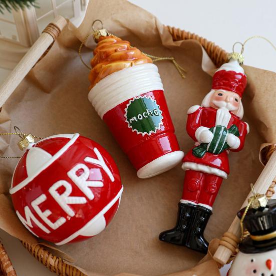 Christmas Pendant Tops Schoolbag Gloves Solder Design Tree Decoration Festive Hanging Holiday Decoration