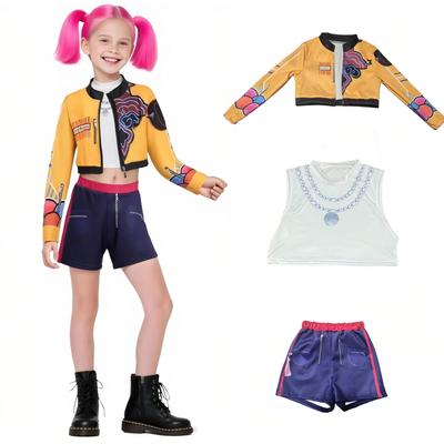 Chlapec Dívka K-Pop Kostým Lovců démonů Zoey Rumi Mira Cosplay Popoví zpěváci Dámské halloweenské kostýmy s doplňky