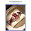 POEDAGAR Luxury Quartz Watch Elegant Fashion Red Dial Waterproof Ladies Leather Watches Women High Quality